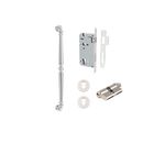 9388KENTR60KK - Sarlat Pull Handle - 450mm Entrance Kit with Separate High Security Lock - Polished Nickel - Entrance