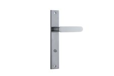12248 - Bronte Lever - Rectangular Backplate - Brushed Chrome - Passage