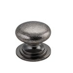 0573 - Sarlat Cupboard Knob - P32xD38mm - Distressed Nickel