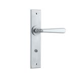 12380 - Copenhagen Lever - Chamfered Backplate - Brushed Chrome - Passage