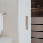 21419P - Rectangular Sliding Door Pull Privacy Kit with Privacy Turn - Satin Nickel - Privacy