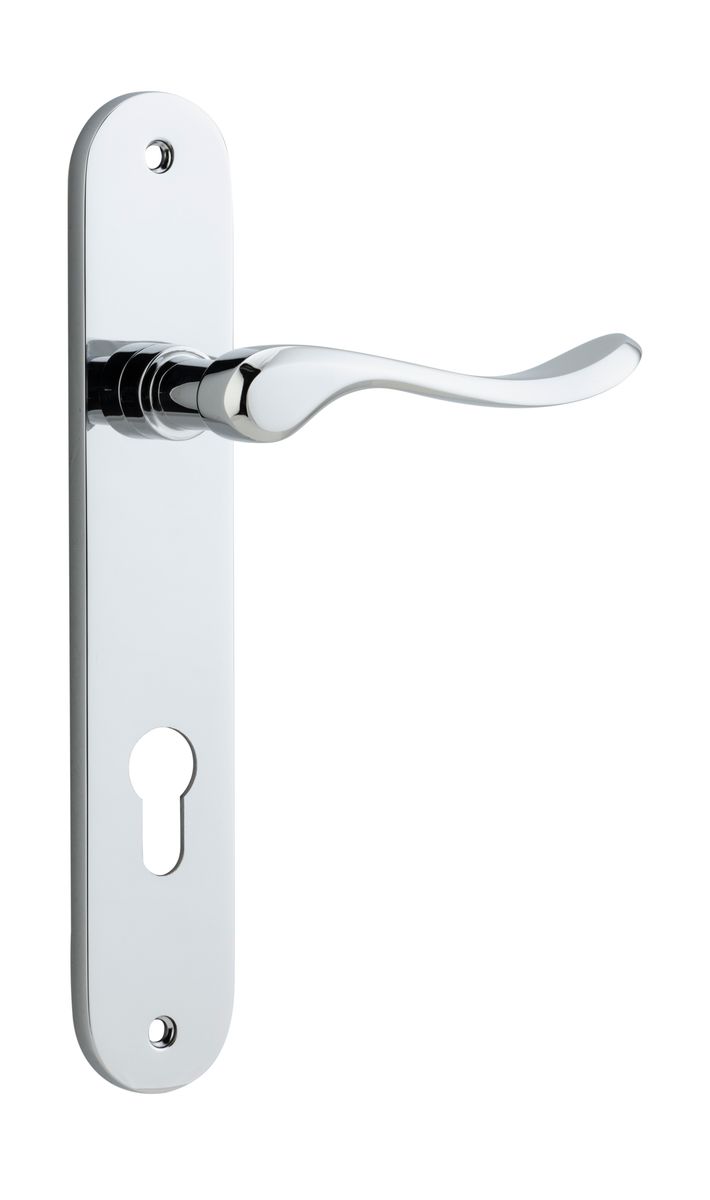 11924E85 - Stirling Lever - Oval Backplate - Polished Chrome - Entrance