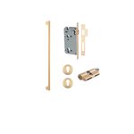 21306KENTR60KK - Baltimore Pull Handle - 600mm Entrance Kit with Separate High Security Lock - Brushed Brass - Entrance
