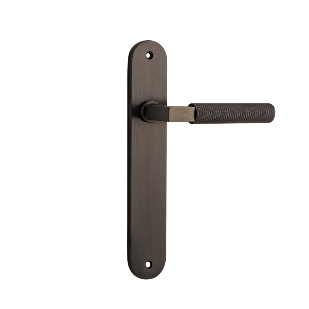 10768 - Brunswick Lever - Oval Backplate - Signature Brass - Passage