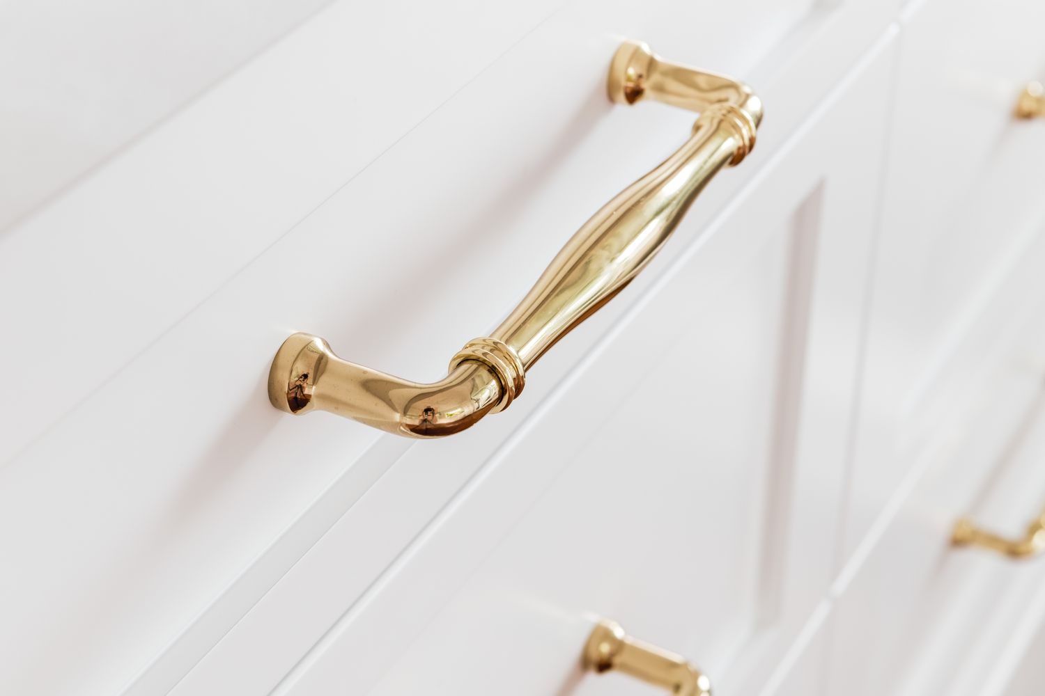 17104 - Sarlat Cabinet Pull - CTC128mm - Brushed Gold PVD