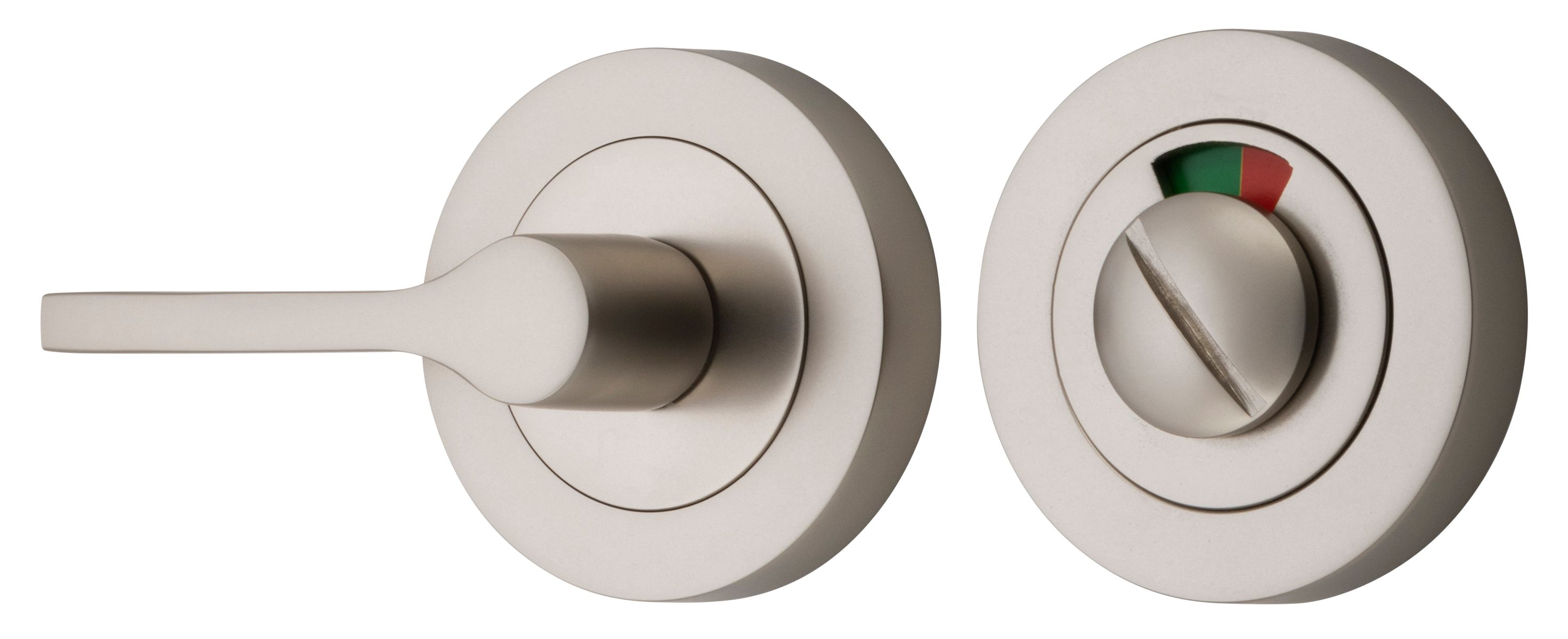 21716 - Accessibility Privacy Turn with Indicator - Round - Satin Nickel