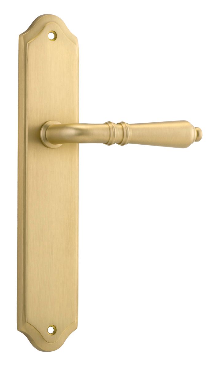 16212 - Sarlat Lever - Shouldered Backplate - Brushed Gold PVD - Passage