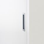21784 - Rectangular Flush Pull - Brushed Chrome - Passage