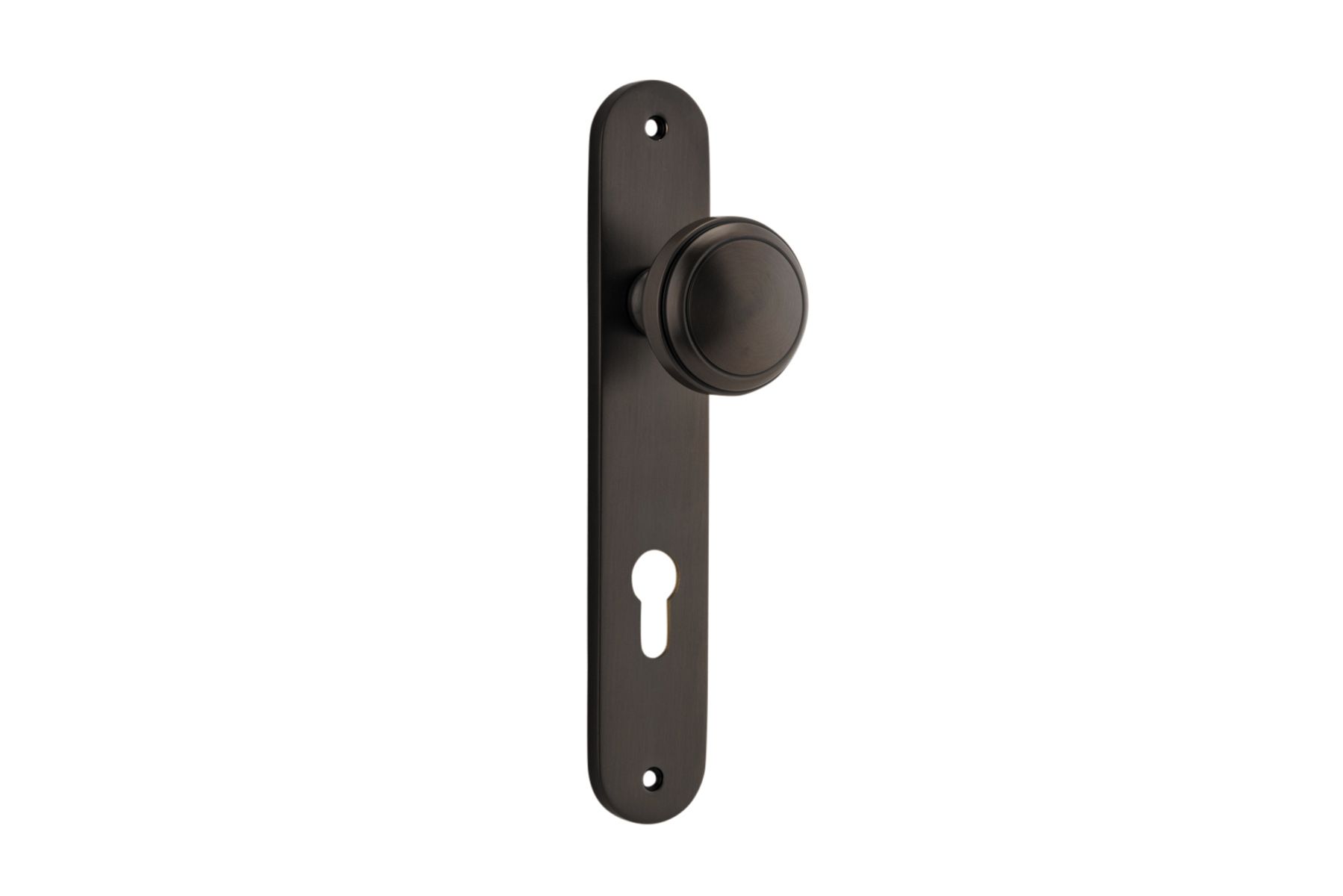 10832E85 - Paddington Knob - Oval Backplate - Signature Brass - Entrance