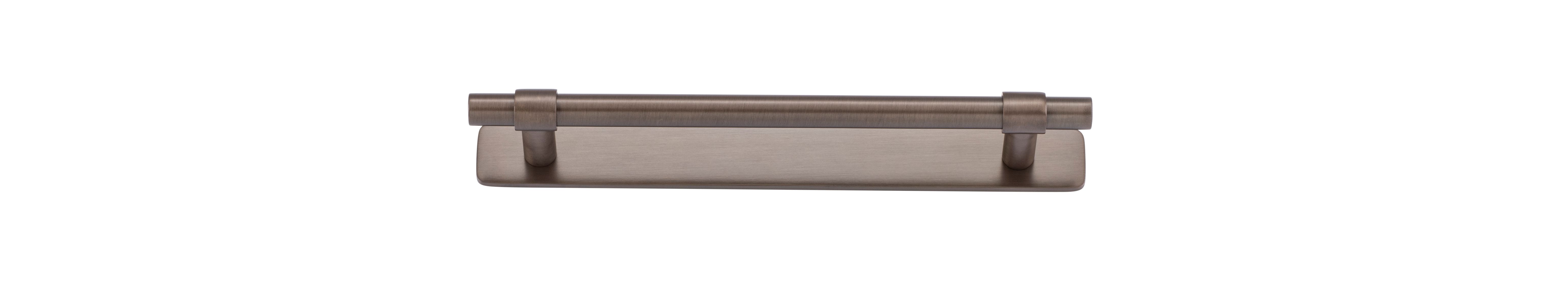 21011B - Helsinki Cabinet Pull with Backplate - CTC160mm - Signature Brass