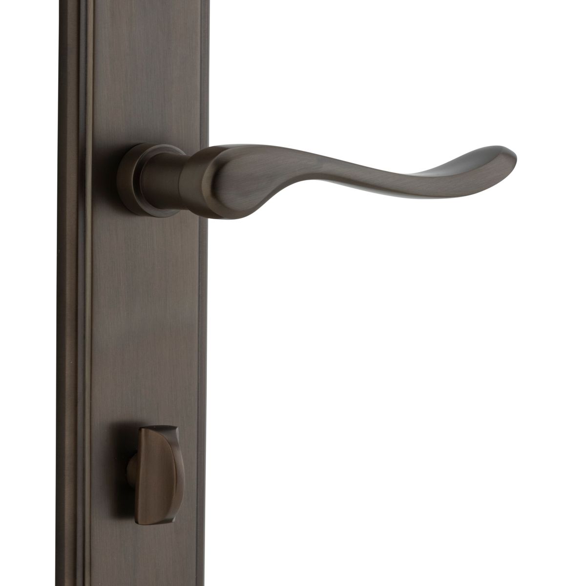10926P85 - Stirling Lever - Stepped Backplate - Signature Brass - Privacy