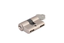 21645 - Euro Cylinder Key/Key 3 Pin - Satin Nickel - Entrance