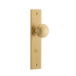 10831 - Paddington Knob - Chamfered Backplate - Brushed Brass - Passage