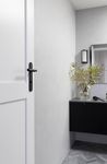 12768P85 - Brunswick Lever - Oval Backplate - Matt Black - Privacy