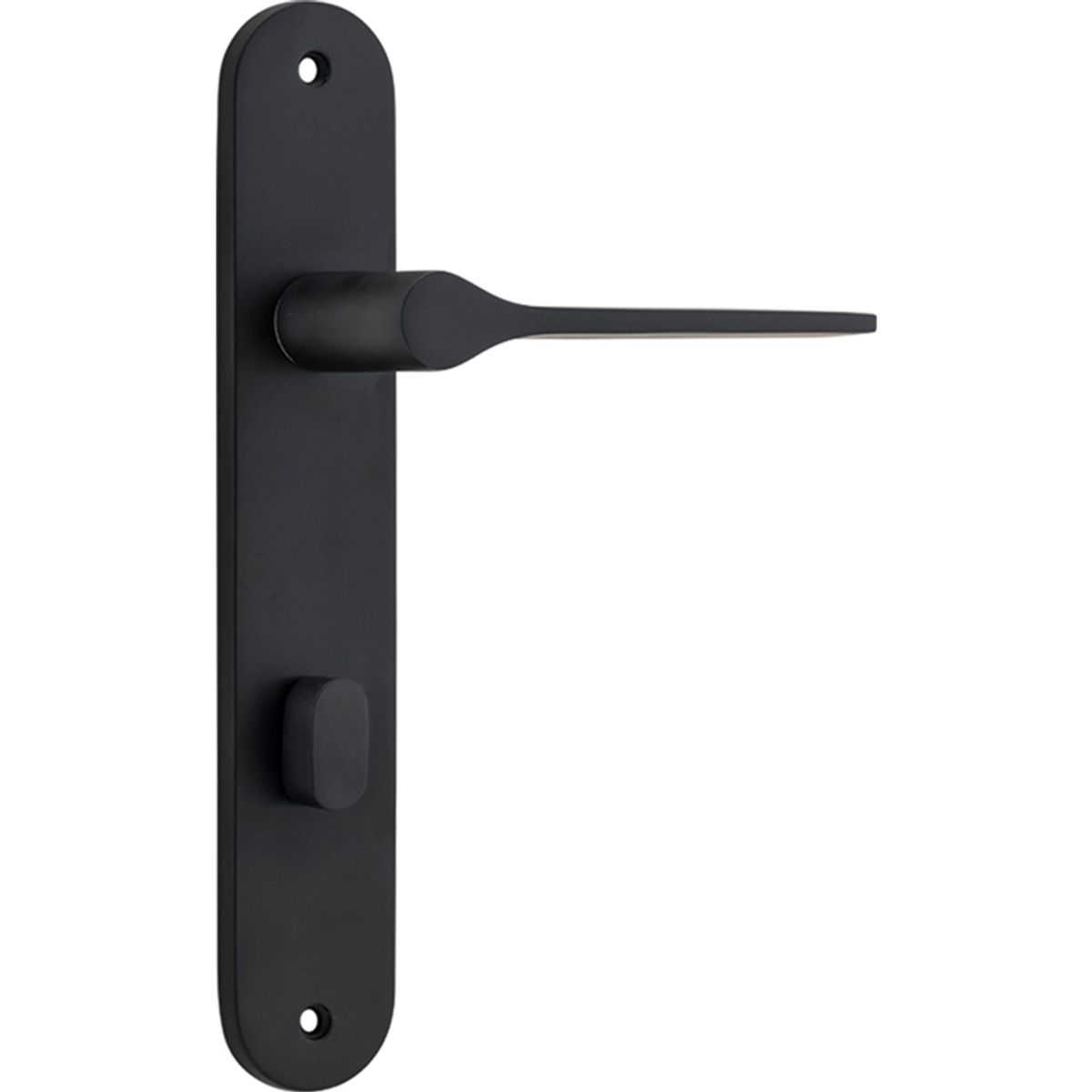 12770P85 - Como Lever - Oval Backplate - Matt Black - Privacy