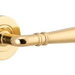 9200KIBPRIV60 - Sarlat Lever - Round Rose (Inbuilt Privacy) - Polished Brass - Privacy