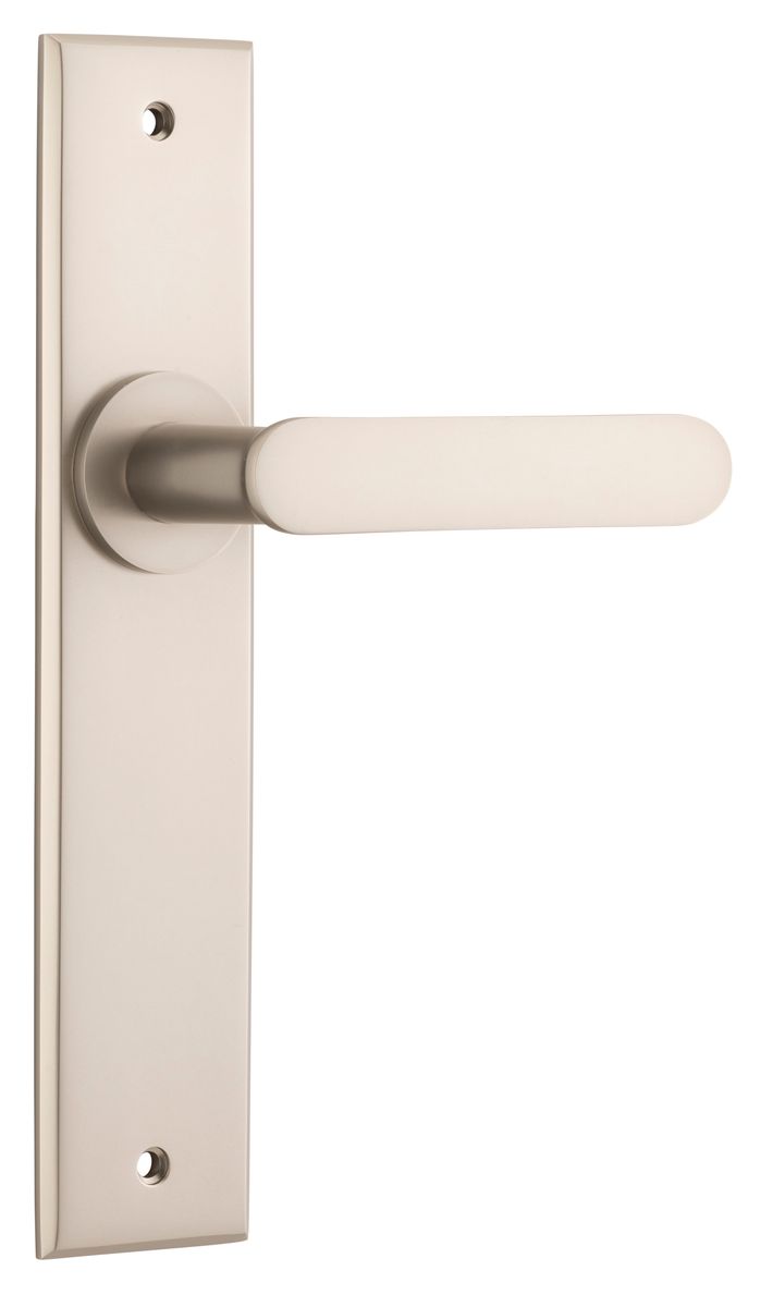 14784 - Bronte Lever - Chamfered Backplate - Satin Nickel - Passage