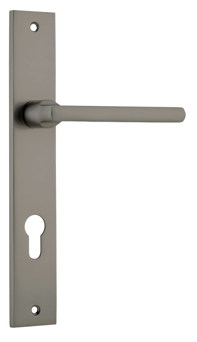 16702E85 - Baltimore Lever - Rectangular Backplate - Graphite PVD - Entrance
