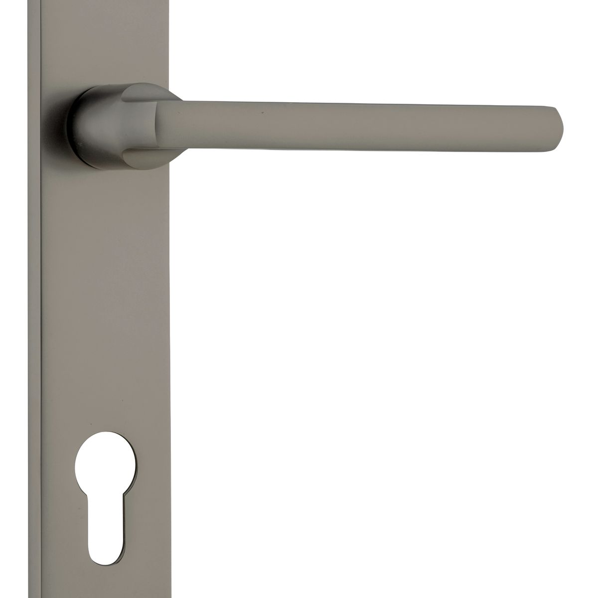 16702E85 - Baltimore Lever - Rectangular Backplate - Graphite PVD - Entrance