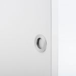 21794 - Round Flush Pull - Brushed Chrome - Passage