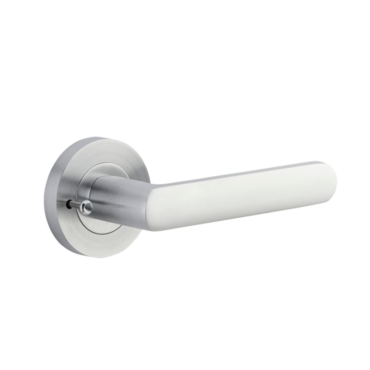 20775KIBPRIV60 - Osaka Lever - Round Rose (Inbuilt Privacy) - Brushed Chrome - Privacy