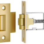 21851 - Roller Latch with Face Plate and Striker - Brushed Brass