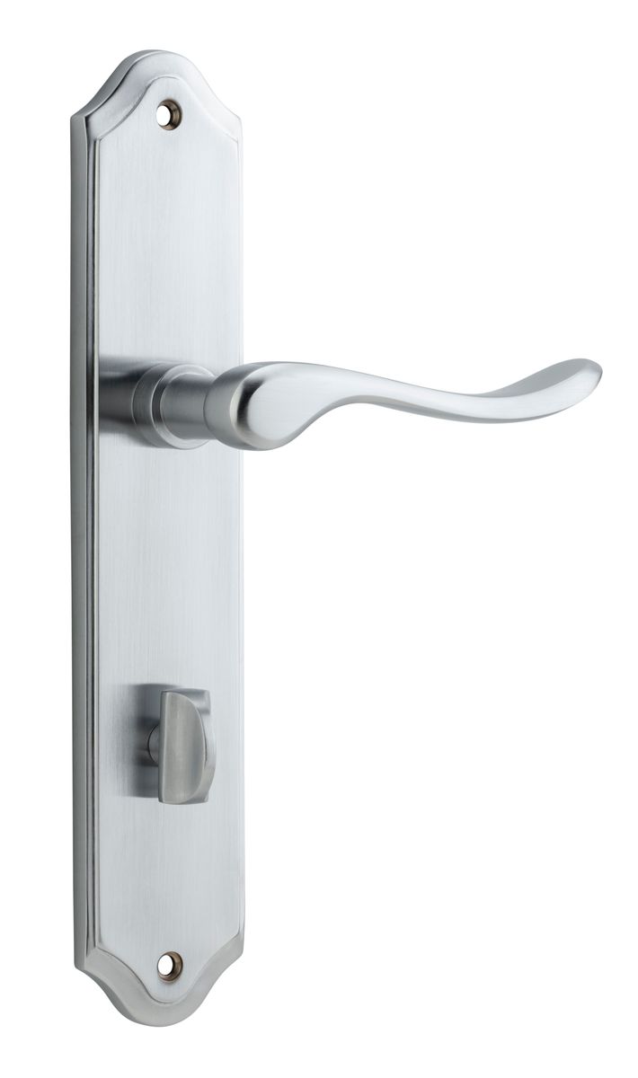 12422P85 - Stirling Lever - Shouldered Backplate - Brushed Chrome - Privacy