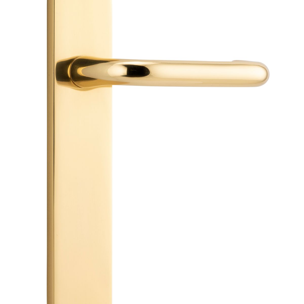 10346 - Oslo Lever - Oval Backplate - Polished Brass - Passage