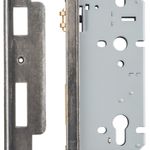 6089 - Rebated 85mm Euro Roller Mortice Locks - 60mm Backset - Distressed Nickel