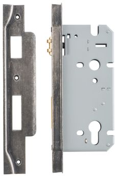 Rebated 85mm Euro Roller Mortice Locks - 60mm Backset