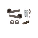 0331KENTR60KT - Bronte Lever - Round Rose Entrance Kit with High Security Lock - Signature Brass - Entrance