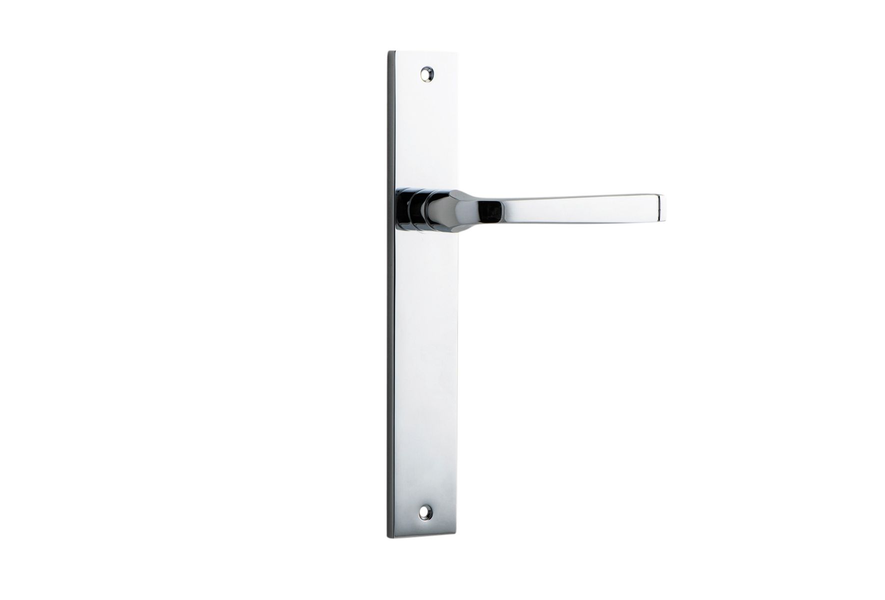 11708 - Annecy Lever - Rectangular Backplate - Polished Chrome - Passage