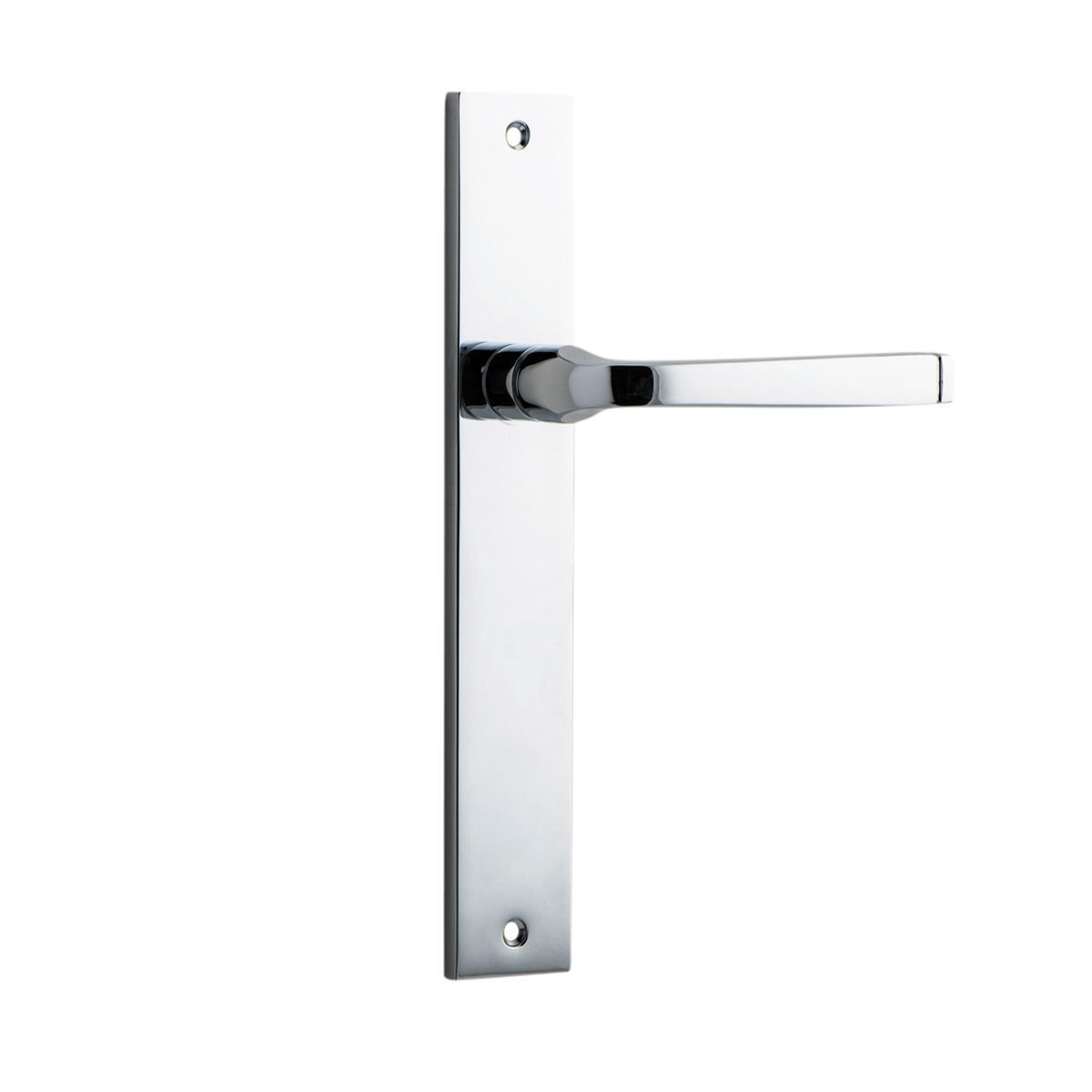 11708 - Annecy Lever - Rectangular Backplate - Polished Chrome - Passage