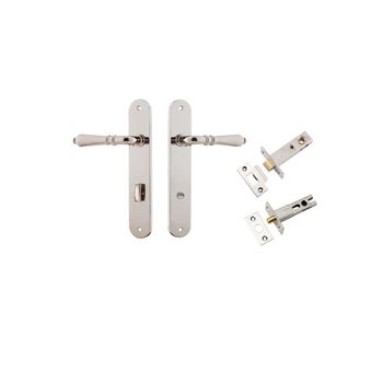 Sarlat Lever - Oval Backplate Privacy Kit with Privacy Turn
