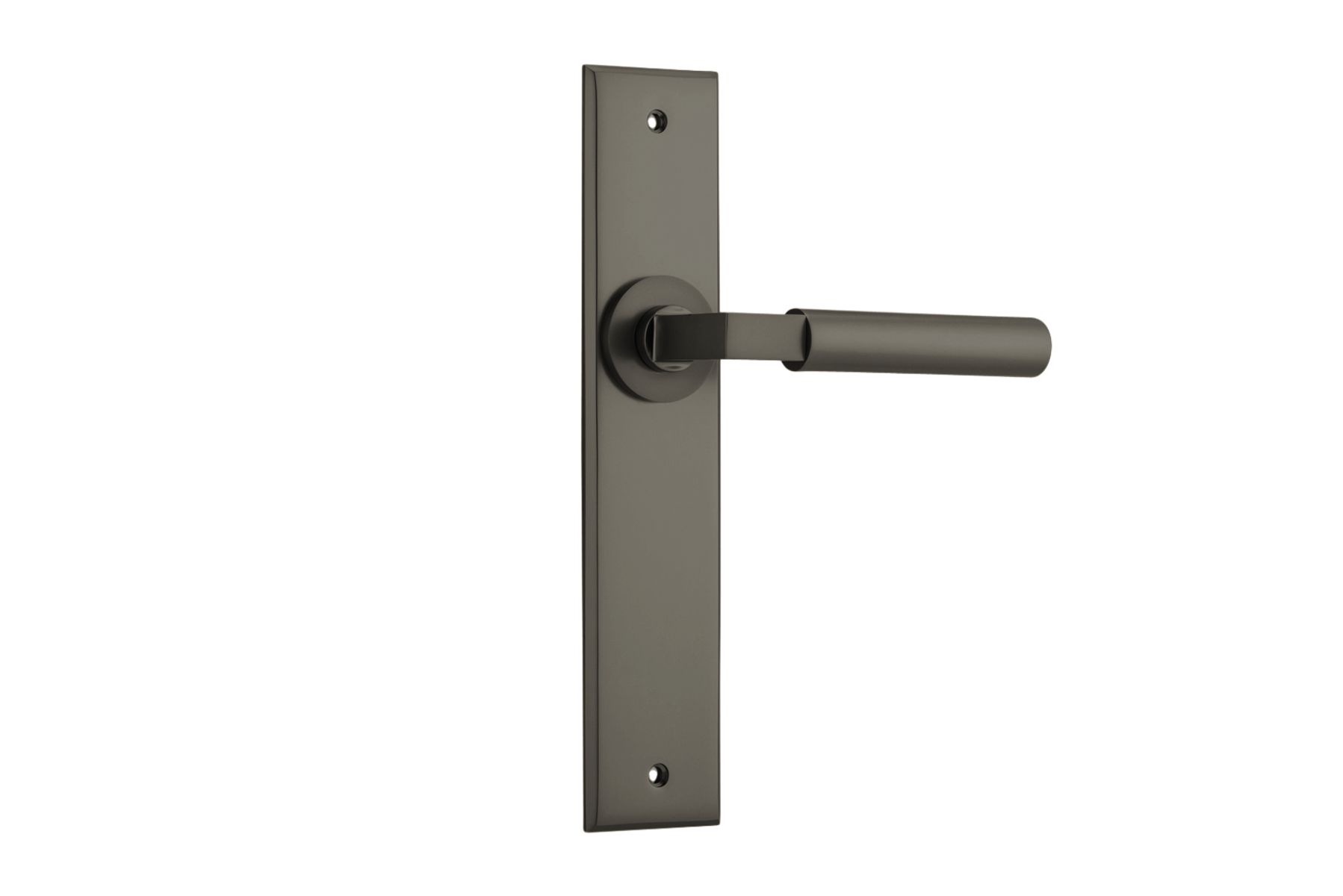 16794 - Berlin Lever - Chamfered Backplate - Graphite PVD - Passage