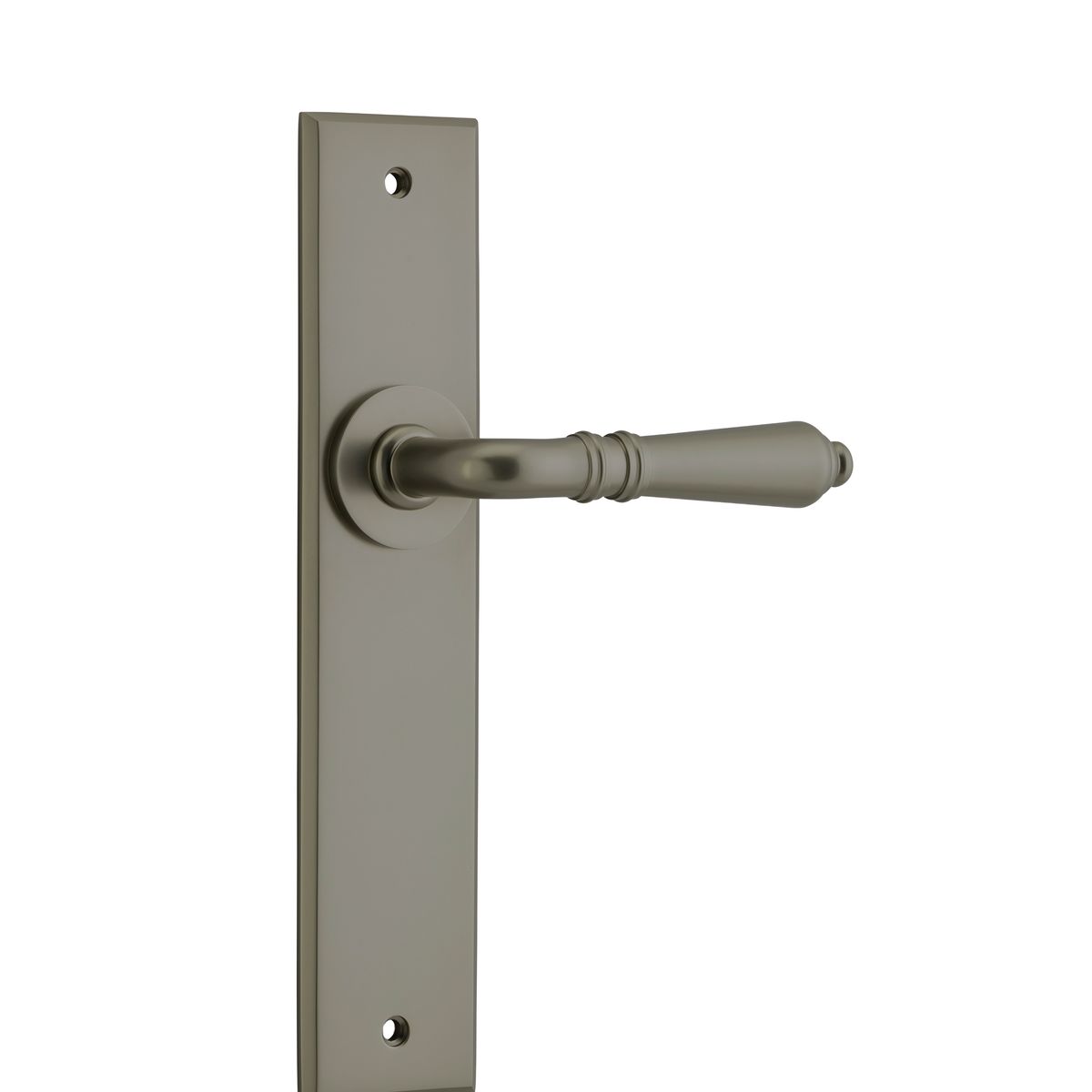 16814 - Sarlat Lever - Chamfered Backplate - Graphite PVD - Passage