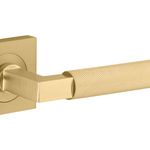 16269KIBPRIV60 - Brunswick Lever - Square Rose Privacy Kit (Inbuilt Privacy) - Brushed Gold PVD - Privacy