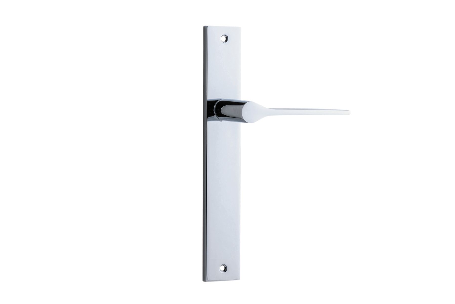 11754 - Como Lever - Rectangular Backplate - Polished Chrome - Passage