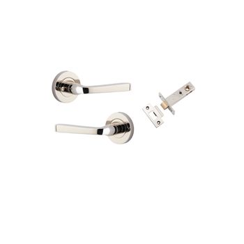 Annecy Lever - Round Rose (Inbuilt Privacy)