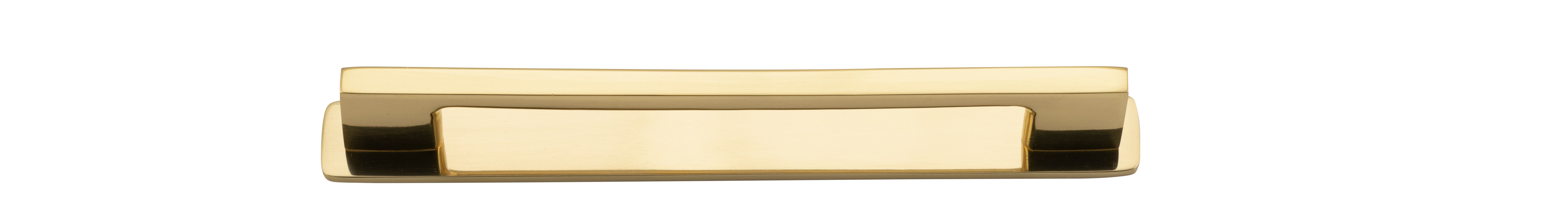 0516B - Cali Cabinet Pull with Backplate - CTC 160mm - Polished Brass
