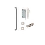 9449KENTR60KT - Berlin Pull Handle - 450mm Entrance Kit with Separate High Security Lock - Satin Nickel - Entrance