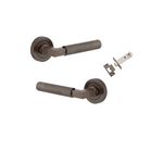 0351KPASS60 - Brunswick Lever - Round Rose Passage Kit - Signature Brass - Passage