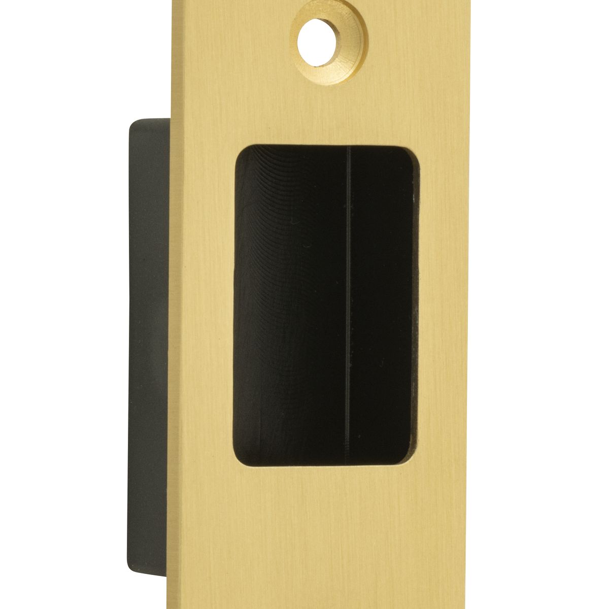 17180 - Sliding Door Edge Pull Rectangular - Brushed Gold PVD