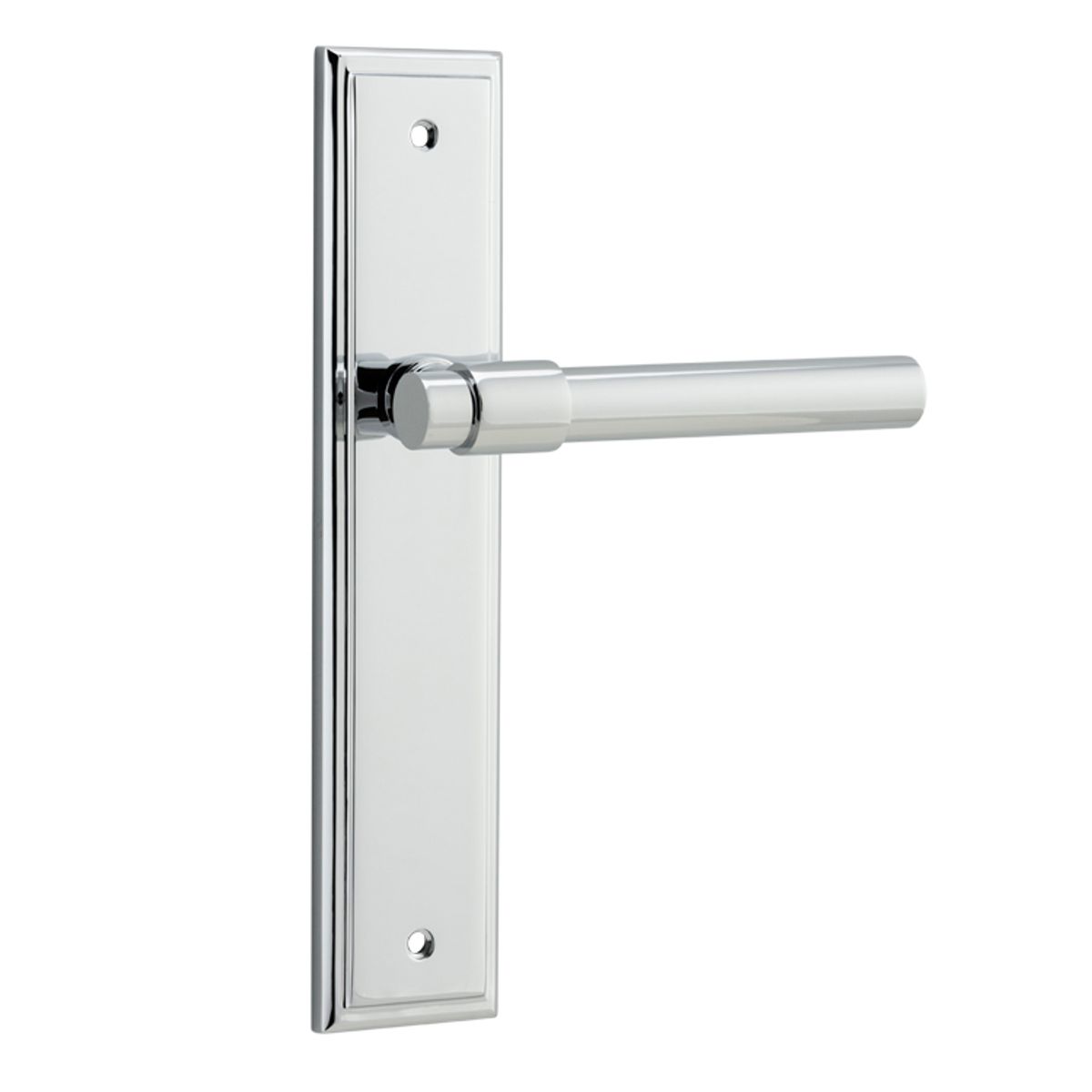 11902 - Helsinki Lever - Stepped Backplate - Polished Chrome - Passage