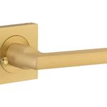 16275KIBPRIV60 - Baltimore Lever - Square Rose (Inbuilt Privacy) - Brushed Gold PVD - Privacy
