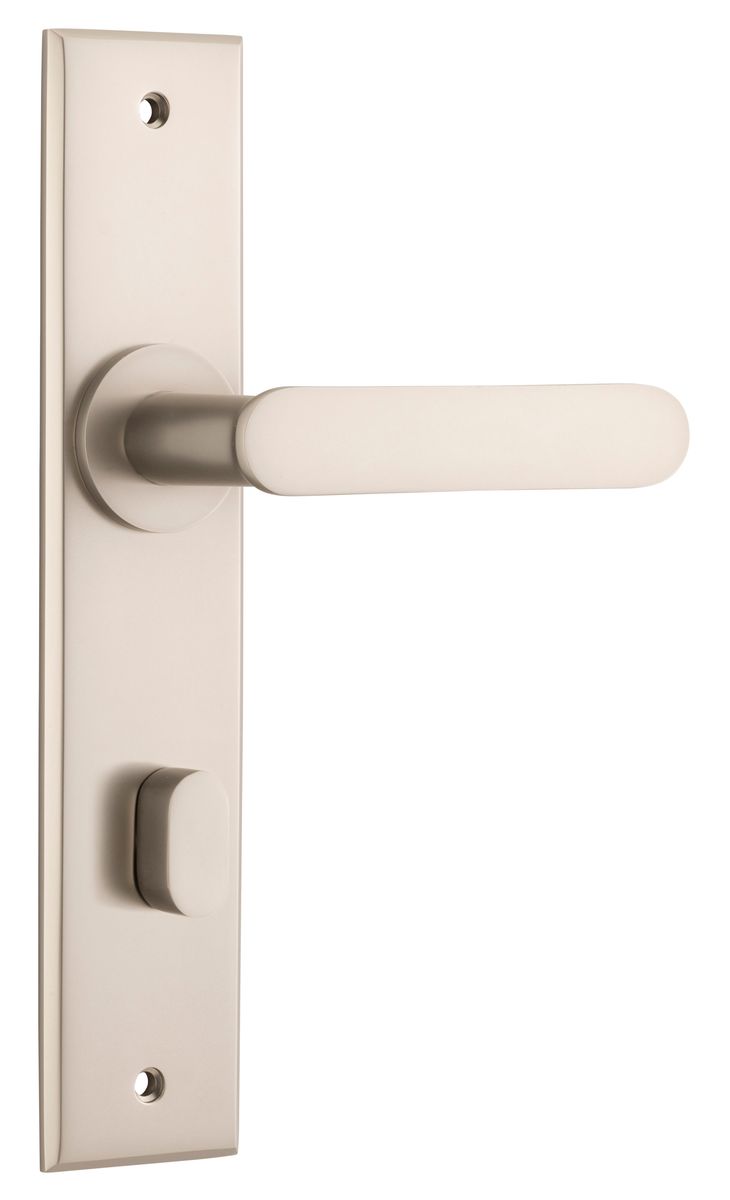 14784P85 - Bronte Lever - Chamfered Backplate - Satin Nickel - Privacy