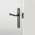 12730 - Verona Lever - Oval Backplate - Matt Black - Passage
