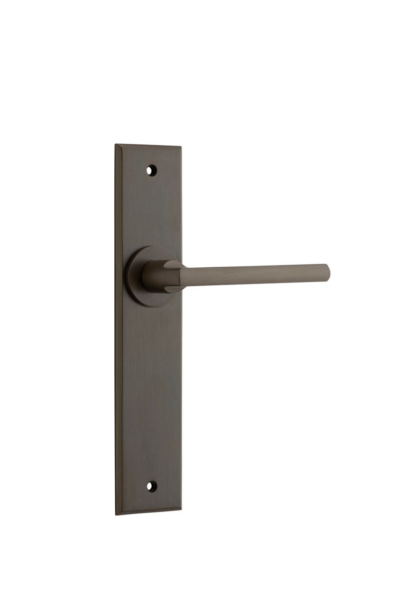 10782 - Baltimore Lever - Chamfered Backplate - Signature Brass - Passage