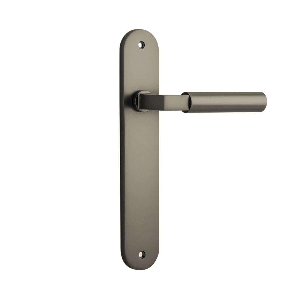 16866 - Berlin Lever - Oval Backplate - Graphite PVD - Passage