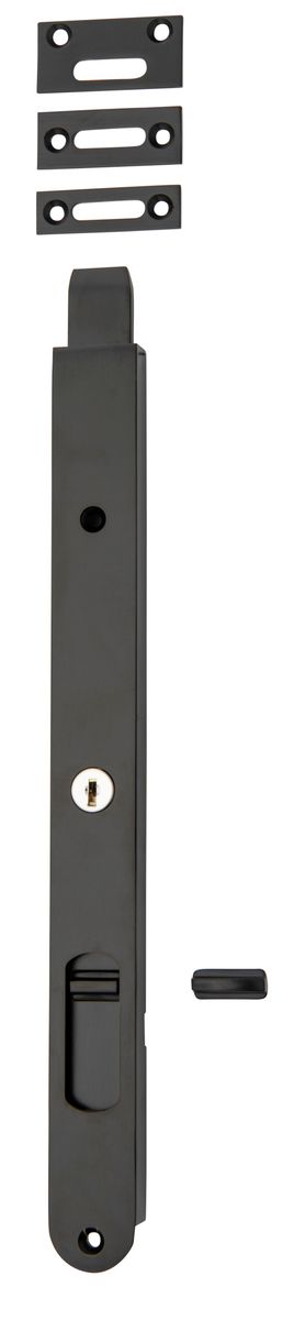 20323 - Locking Flush Bolt - 300mm - Matt Black